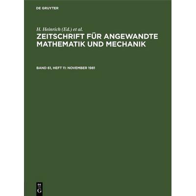 November 1981, Gebundene Ausgabe von , De Gruyter, 978-3-11-255431-9
