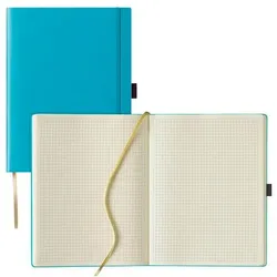 Lediberg Notizbuch »Tucson« kariert A4 türkisblau türkis, 19x25 cm