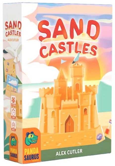 Sandcastles Competitive Family Board Game by Pandasaurus, Ages 8+, Beachside Fortress Building