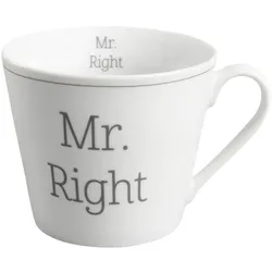 Krasilnikoff Happy Cup Mrs Always Right, Ø10 x H9cm, 400ml, weiss