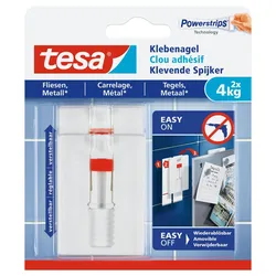 tesa Klebenägel 2.4 cm  x 4.5 cm weiß