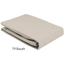 Elegante Boxspring Spannbettlaken - 180/200x200cm	79 basalt