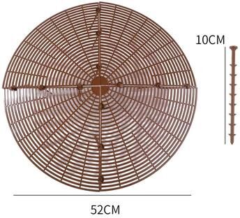 Inspired Finds Cat Proof Plant Pot Soil Guard With Fixing Nails brown Round 20.47 Inches