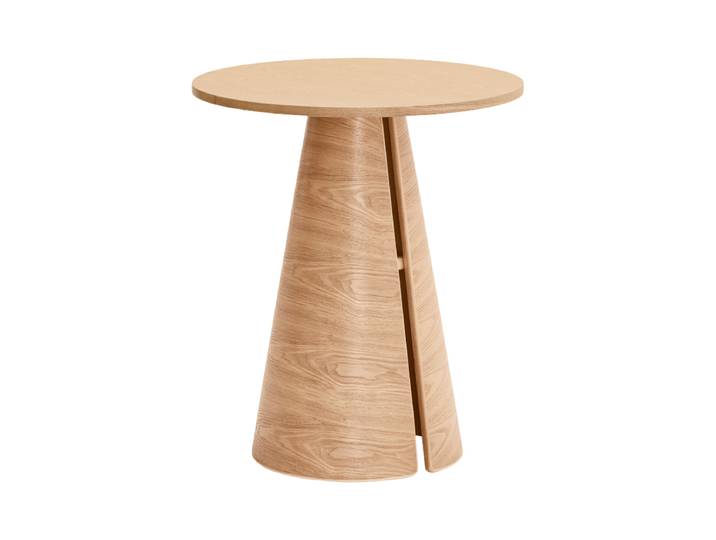 Hoher Design Beistelltisch „Cep“ Ø 65 x 75 cm Esche Natural Teulat