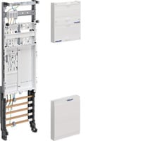 Komplettfeld universeller Zählerplatz ein Zählerfeld elektronischer Haushaltszähler weiß, Retail