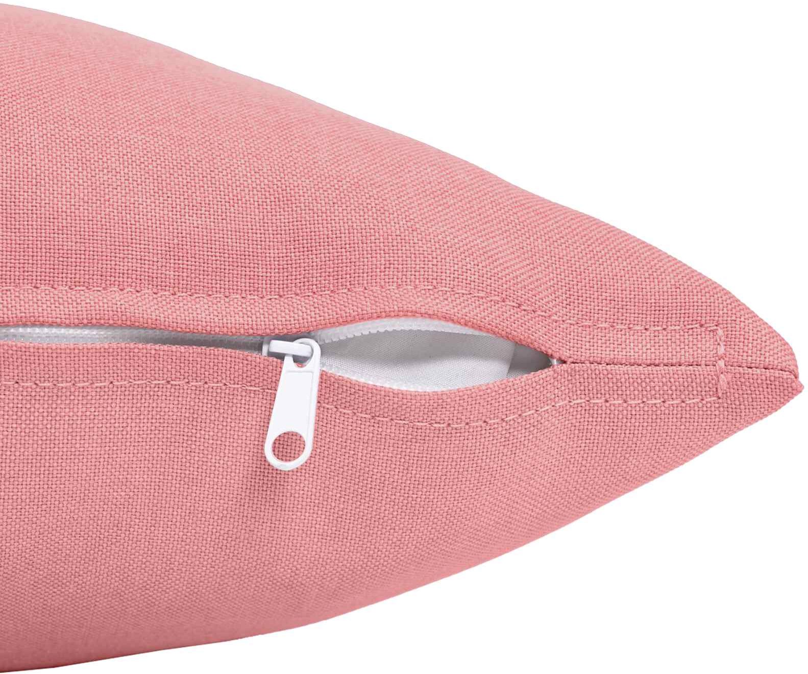 vidaXL Coussin avec oreiller HEERLEN 2 pc Rose Tissu