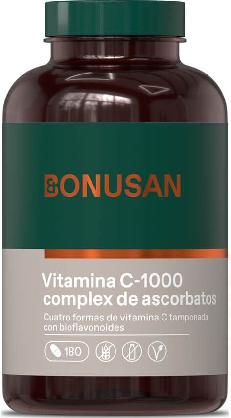 Bonusan Vitamina C 1000 Complejo de Ascorbatos 180 comp