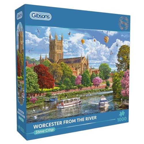 Gibsons Legpuzzel Worcester from the River - 1000 Stukjes