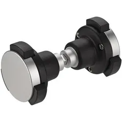 Amf Knopfdrückerpaar 490GN Material Alu.u.Ku.drehb.4-KT.8mm