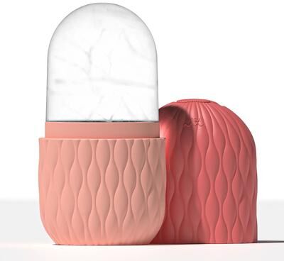 Uplift Essentials Ice Roller For Face And Eye Skin Care pink