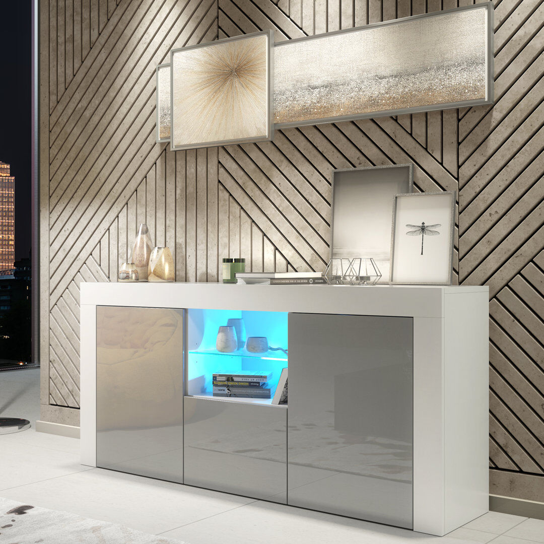 Metro Bimlesh TV Stand for TVs up to 48" White/Grey 48"