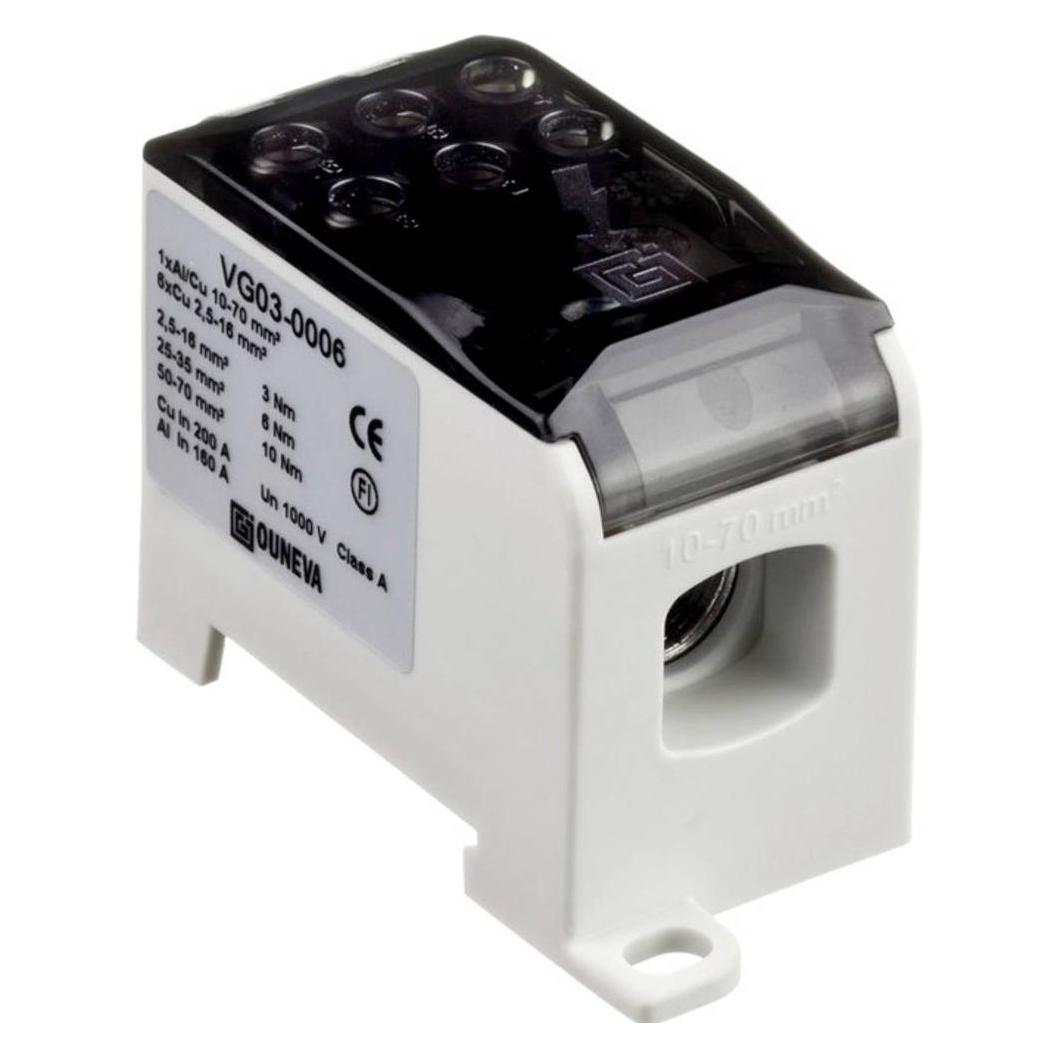 Ouneva Group VG03-0006 Verteilerblock Schrauben Grau 1 St. (VG03-0006)