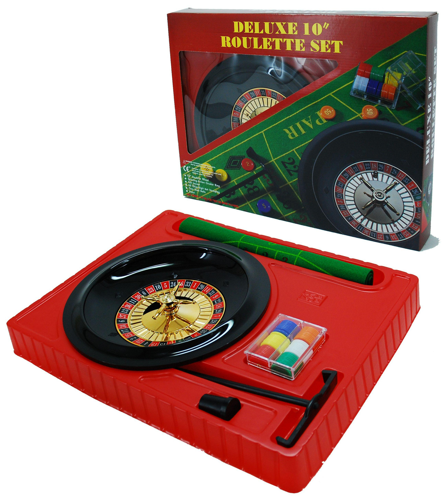 Hot Games Roulette set met 25 cm draaischijf