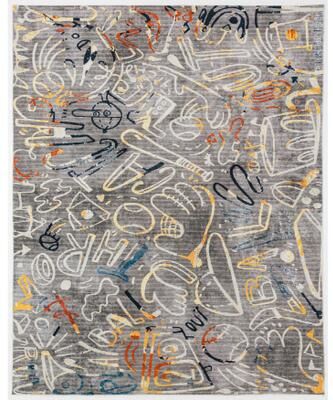 Katie Merz SPORTSGLYPHS Baseball Area Rug