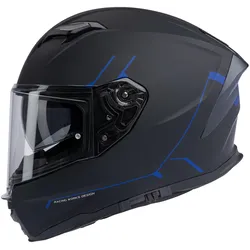 Spec-X Integralhelm SX-82.03 Stinger XS Schwarz Matt & Blau Stinger
