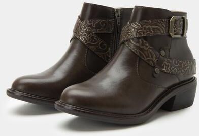 Women's Millie Ankle Western Fashion Boot by Alegria in Brown (Size 7 M)