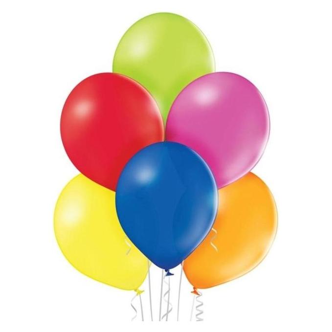 Belbal Öko-Ballons bunt gemischt 33 cm - 100 Stück (100x) (GP04-300/03)