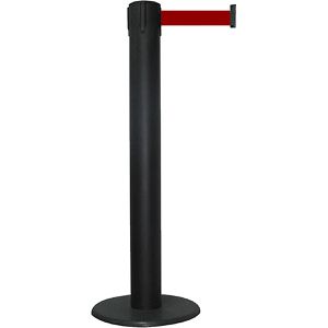 RS-GUIDESYSTEMS Personenleitsystem GLA 85, schwarz, aus Metall, Gurt: 10m in rot