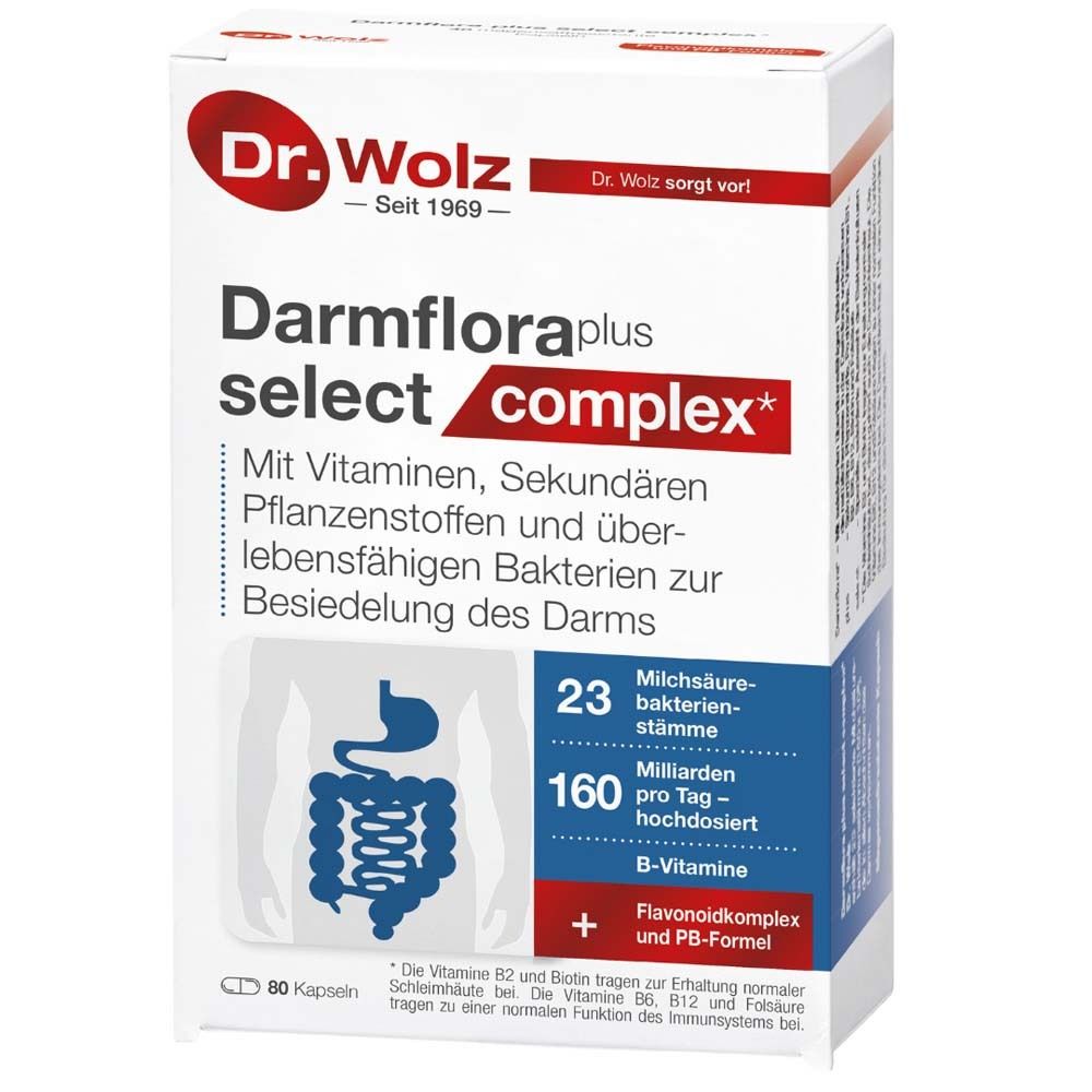 Darmflora plus select complex magensaftres.Kapseln 80 St Kapseln magensaftresistent