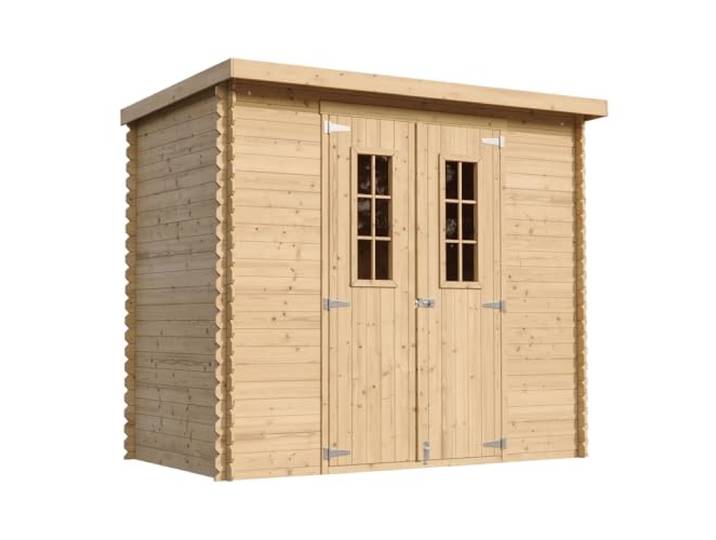 TIMBELA M310C Houten Tuinhuisje - Buitenberging B239xB142xH200 cm / 2,63 m² - Kleine Gereedschapsberging, Fietsenstalling