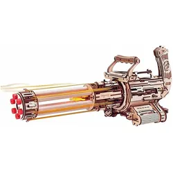 Robotime Bausatz Rotating-Barrel Machine Gun