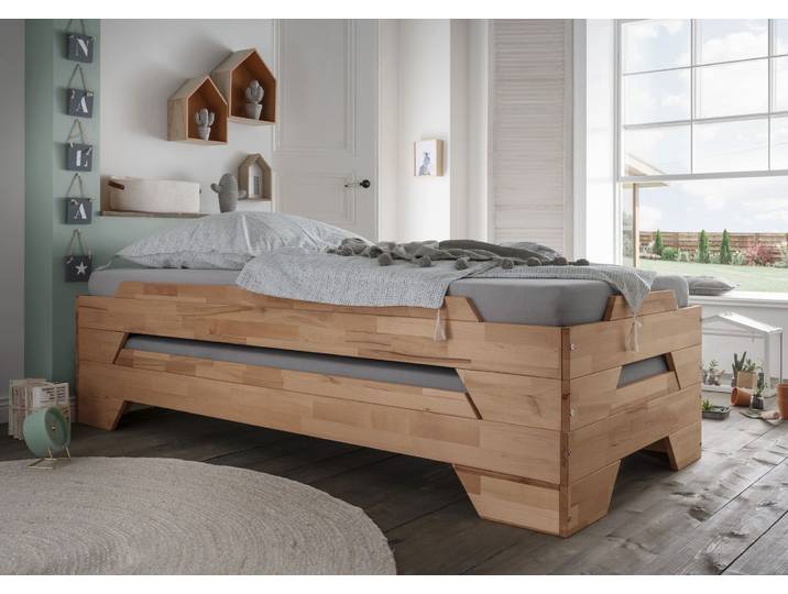 Stapelbett Denver in Wildeiche massiv – 3%-Vorkasse-Rabatt
