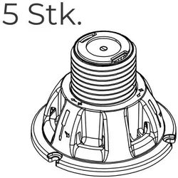 Schulte D2077-5 Stellfuß 5 Stk. (höhenverstellbar).. - Duschwanne