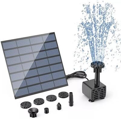 DynamicDeals Solar Power Fountain Submersible Floating Water Pump Bird Bath Pond Garden Decor Solar Power Fountain Submersible Floating Water Pump Bird Bath Pond Garden Decor