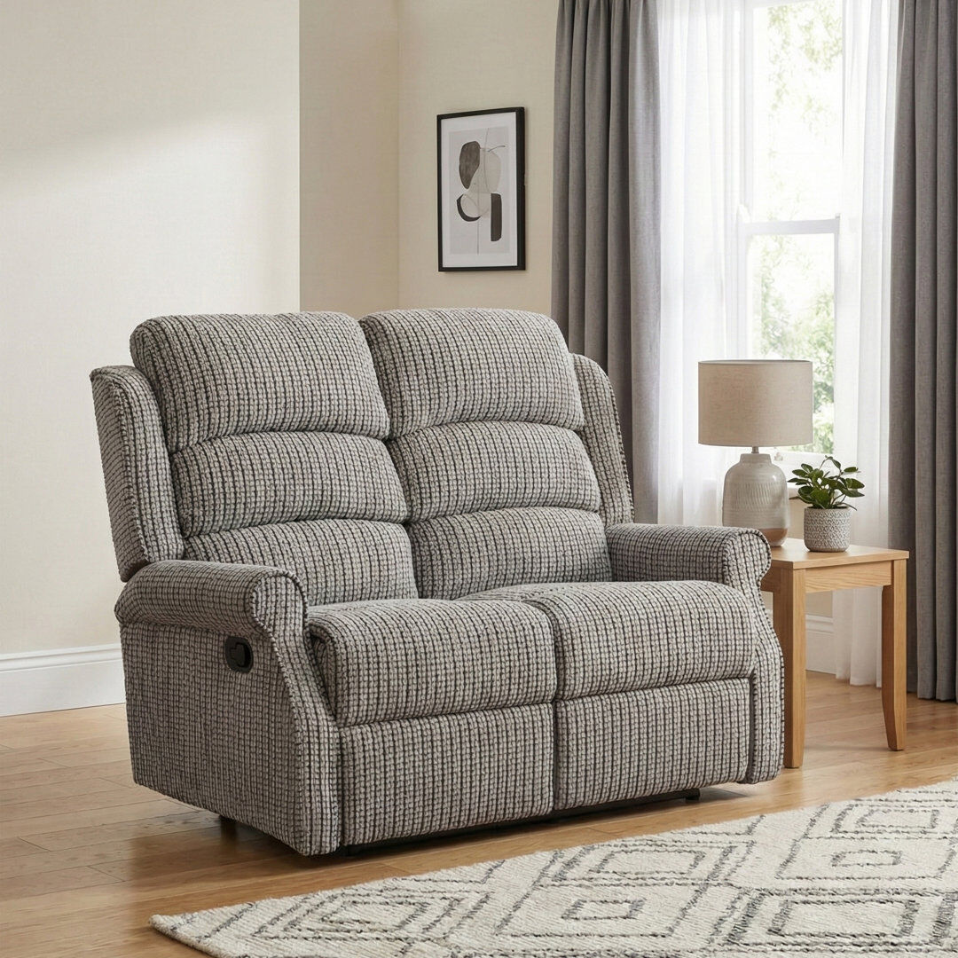 ClassicLiving Lainey Reclining Sofa Latte 2