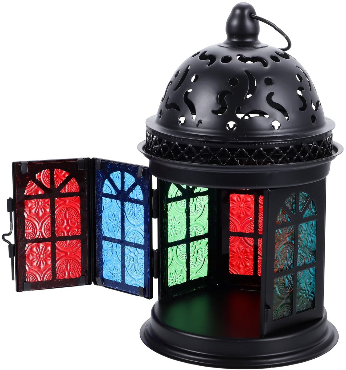 Retro windlamp Europese stijl metalen kandelaar voor op de vensterbank en als decoratieve tealighthouder