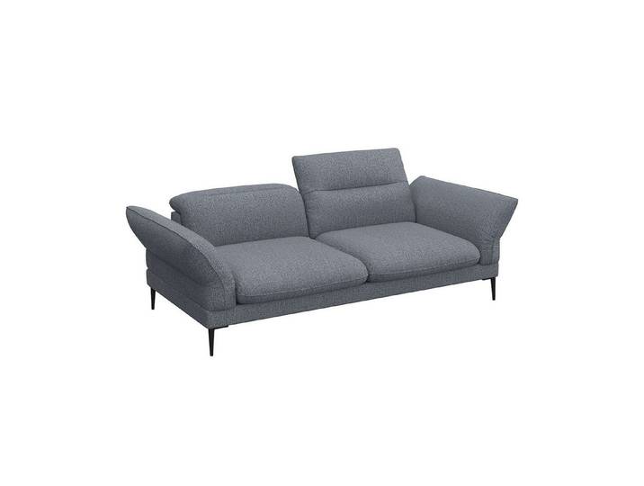 FLEXLUX 2,5-Sitzer Salino, Funktionssofa, Relaxsofa, Sofa mit Arm- und Kopfteil-Verstellungen, Kaltschaum & Stahl-Wellen