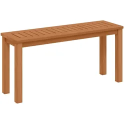 Helloshop26 - Rustikale Bank aus massivem Holz 100 x 30 x 47 cm langlebiger Komfort Vintage-Stil gemütliche Atmosphäre aus 20_0010576