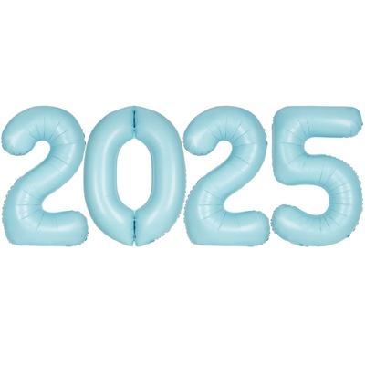 Folienballon 2025 blau Silvester XL Ballon