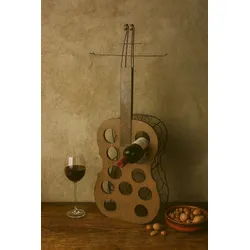 möbel direkt online Stand-Flaschenregal Musikinstrument braun