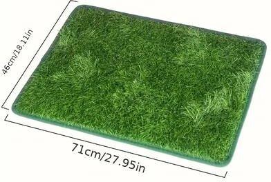 Inspired Living PawPatch Indoor Dog Potty Grass Training Mat For Balcony & Patio l