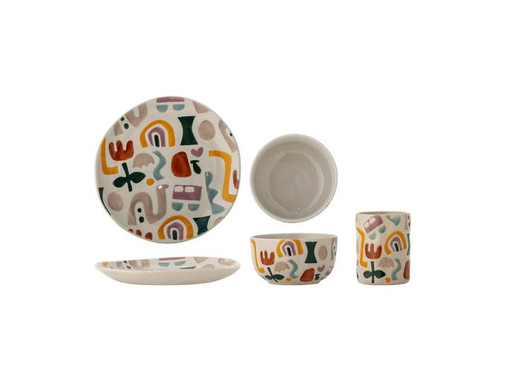 Bloomingville Filur service de table Multicolore, 3 pièces