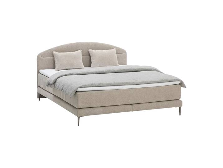 Boxspringbett Lille-231, 180x200 cm, Edy&liv, sneak beige , Textil