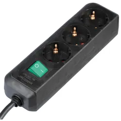 EL 3-FACH MS5-SW - Eco-Line, Steckdosenleiste 3-fach, schwarz