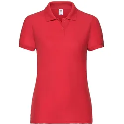 Fruit of the Loom, Damen, Sportshirt, Polo-Shirt Damen (M), Rot
