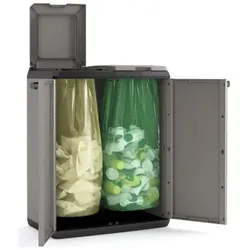 Garderobe Harz pvc getrennte Sammlung nass geteilt 68x39x85cm keter