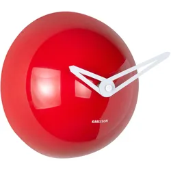 Karlsson, Wanduhr, Wall clock Cool Retro Cap bright scarlet red (15 cm)