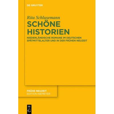 Schöne Historien, Gebundene Ausgabe von Rita Schlusemann, De Gruyter, 978-3-11-045139-9