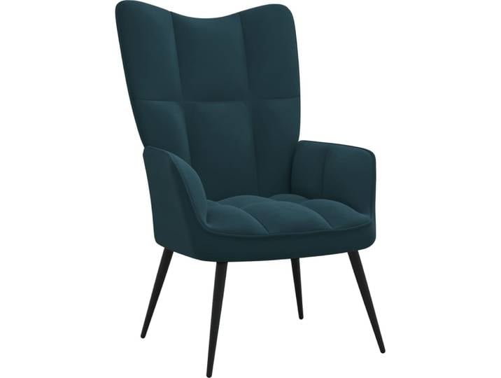 vidaXL Fauteuil relax bleu velours