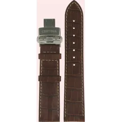 Certina - Leder Ds Podium Gent Standard Lederband Braun 20/18mm C600014942 - alligator-prägung,braun,kalb