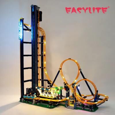 Inspired Finds LED Light Kit For 10303 Loop Coaster Building Blocks Model classic Version