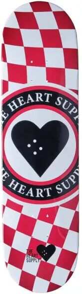 Skateboard Deck Heart Supply Insignia Check (8.25" - Rot)