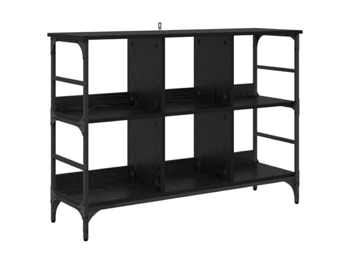 Roanoer Sideboard Schwarz Eichen-Optik 102 x 32 x 73,5 cm Kommode Vielseitiger Beistellschrank aus Holzwerkstoff in Eichen-Optik für Wohnzimmer und Schlafzimmer mit reichlich Stauraum.
