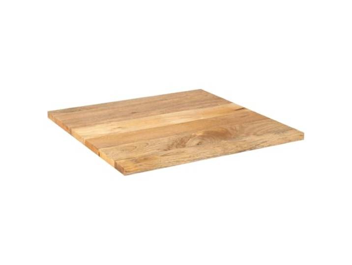 KLGBNCVE Tischplatte 80x80x3,8 cm Quadratisch Massivholz Mango Rustikales Design, Vielseitig Kombinierbar, Einfache Reinigung, Ersatztischplatte für Essbereich