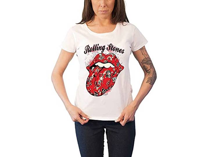 T-Shirt # S White Femmina # Tattoo Flash