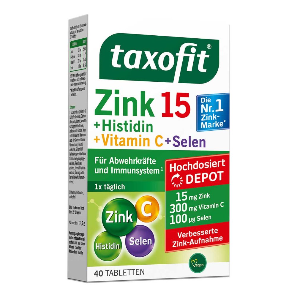MCM KLOSTERFRAU Vertr. GmbH Taxofit Zink + Histidin + Selen Depot Tabletten 18112969